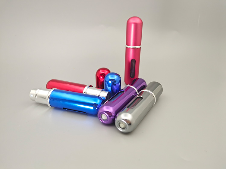 5ML铝喷底部充装便携式香水瓶