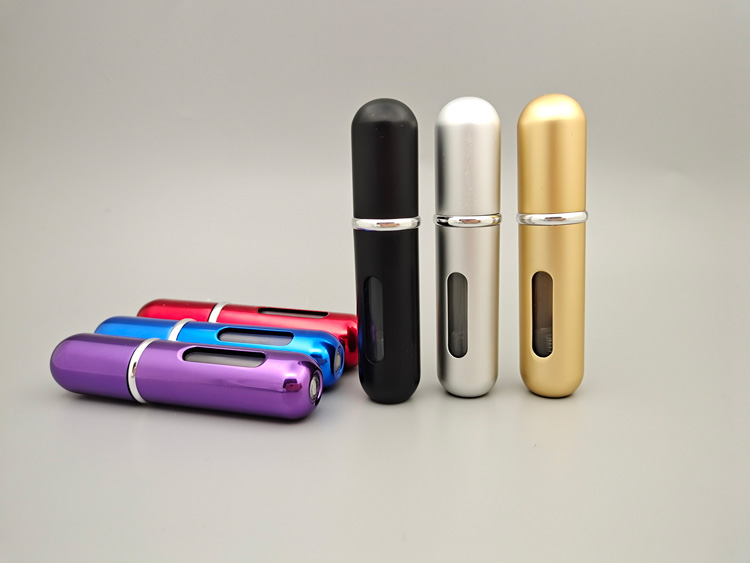 5ML铝喷底部充装便携式香水瓶