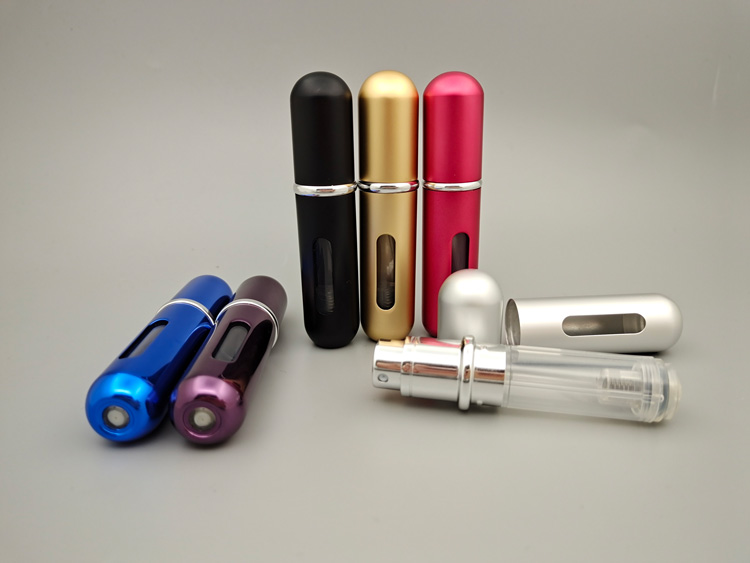 5ML铝喷底部充装便携式香水瓶