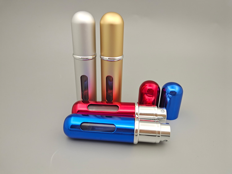 5ML铝喷底部充装便携式香水瓶