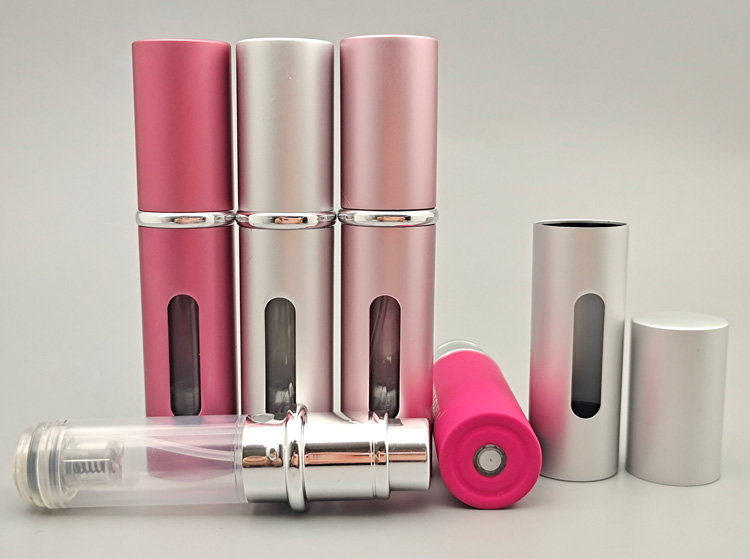 5ML铝喷平底底部充装便携式香水瓶