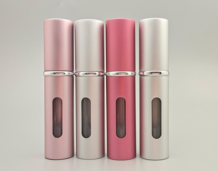 5ML铝喷平底底部充装便携式香水瓶