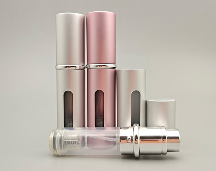 5ML铝喷平底底部充装便携式香水瓶