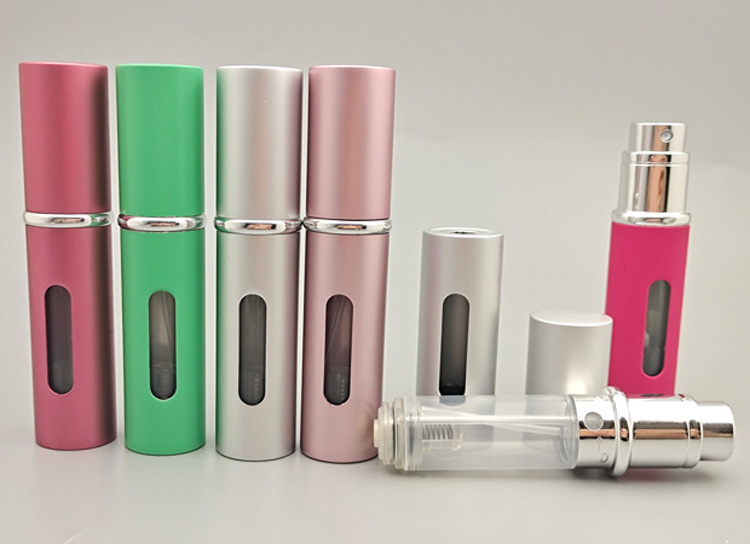 5ML铝喷平底底部充装便携式香水瓶